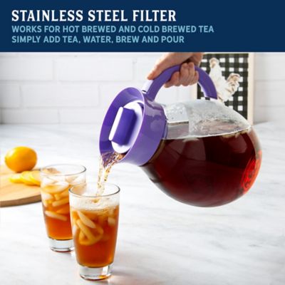 Image showing  1 Gallon IcedTea Pitcher Lilac Brew and Serve