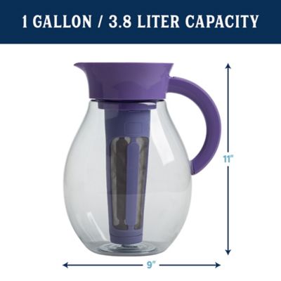 Image showing  1 Gallon IcedTea Pitcher Lilac Brew and Serve