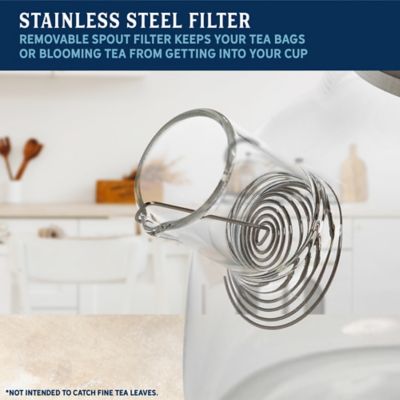 Image showing  34 oz. B. Glass Teapot with Bamboo Lid