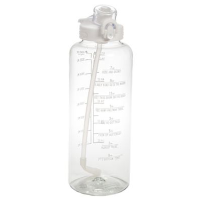 Country Living Half Gallon Motivational Bottle, White