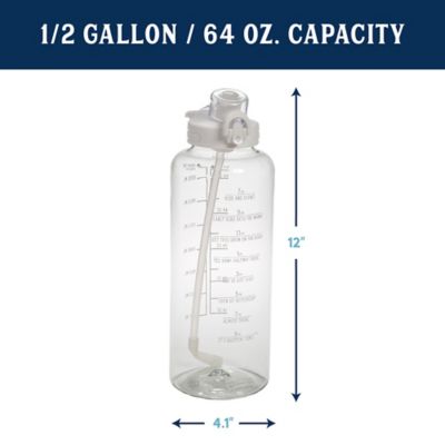 Image showing  Half Gallon Motivational Bottle, White
