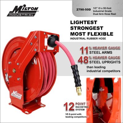 Image showing 8 th Milton 1/2 in. x 50 ft. Industrial Hose Reel