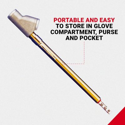 Image showing  Dual Head Straight Foot Truck Tire Gage, 120 PSI