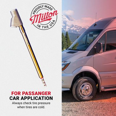 Image showing  Dual Head Straight Foot Truck Tire Gage, 120 PSI