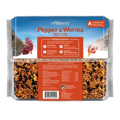 Image showing  Pepper and Worms Poultry Treat Cake, 26.9 oz.
