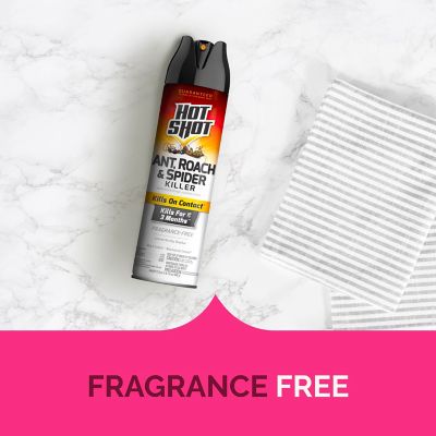 Image showing 7 th Hot Shot Ant, Roach And Spider Killer 2-17.5 Ounce Aerosol Cans, Unscented, Twin Pack