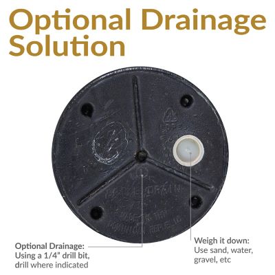 Image showing  20.75 in Percival Round Polyresin Outdoor Planter - Rust