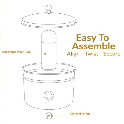 Image showing  Embossed Metal Garden Hose Holder - 100 ft. Hoses, Blue Patina