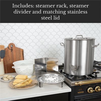 Image showing  40 qt Stainless Steel Steamer Pot