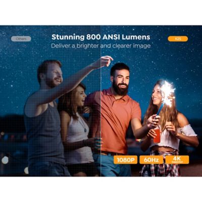 Image showing  K2s Smart 1080p Android Home Theater Projector