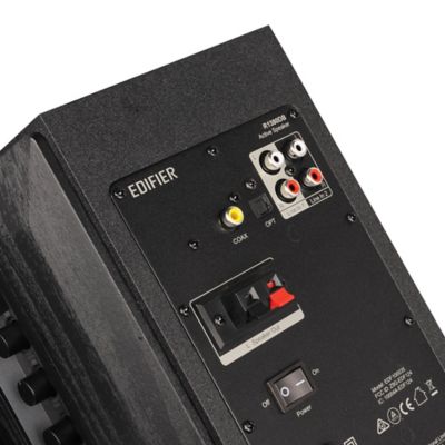 Image showing  42-Watt Continuous-Power Amplified Bluetooth Professional Bookshelf Speakers with Remote, R1380DB, 2 ct. (Black)