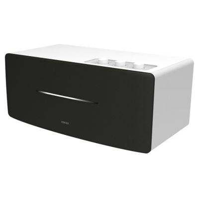 Image showing  D12 Desktop 70-Watt Continuous-Power Bluetooth Amplified Integrated Stereo Speaker with Remote (White)