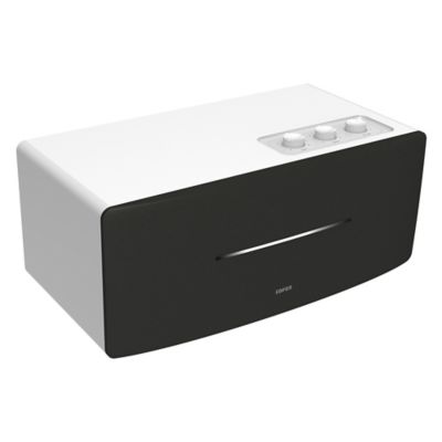 Image showing  D12 Desktop 70-Watt Continuous-Power Bluetooth Amplified Integrated Stereo Speaker with Remote (White)