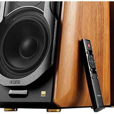 Image showing  S1000MKII 5.5-In. 120-Watt-RMS Amplified Bluetooth Bookshelf Speaker System with Remote