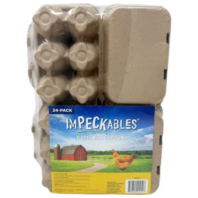 ImPECKables 6-Egg Blank Paper Egg Cartons, 24 pk.