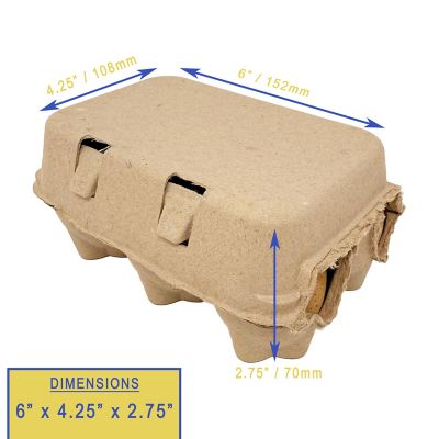 Image showing  6-Egg Blank Paper Egg Cartons, 24 pk.