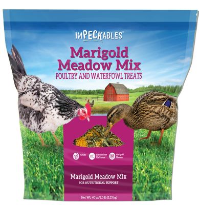 ImPECKables Marigold Meadow Mix Poultry and Waterfowl Treats, 40 oz.