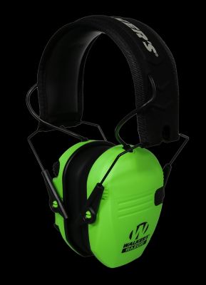 Image showing  Razor Slim Electronic Muffs - Hi Viz Green