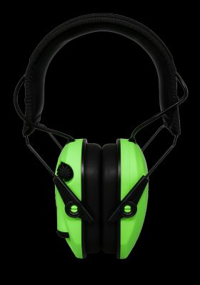Image showing  Razor Slim Electronic Muffs - Hi Viz Green