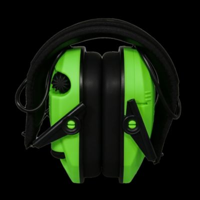Image showing  Razor Slim Electronic Muffs - Hi Viz Green