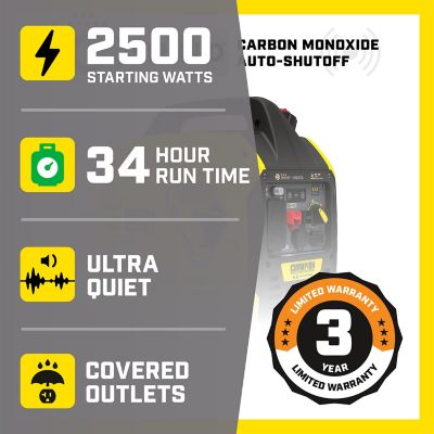 Image showing  2500-Watt Dual Fuel Ultralight Portable Inverter Generator with Quiet Technology and CO Shield