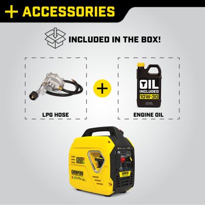 Image showing  2500-Watt Dual Fuel Ultralight Portable Inverter Generator with Quiet Technology and CO Shield