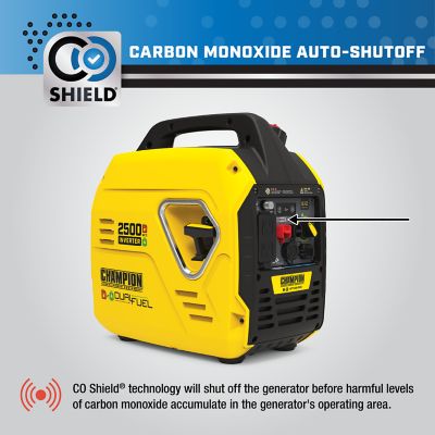 Image showing 7 th Champion Power Equipment 2500-Watt Dual Fuel Ultralight Portable Inverter Generator with Quiet Technology and CO Shield