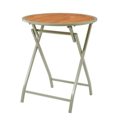 Red Shed Round Wooden Patio Table