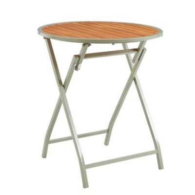 Image showing  Riverside Round Wooden Patio Table