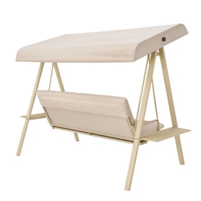 Image showing  3-Person Patio Swing with Cushion and Canopy, 600 lb.