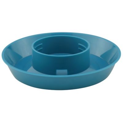 ImPECKables Plastic Poultry Drinker Base, Dark Blue