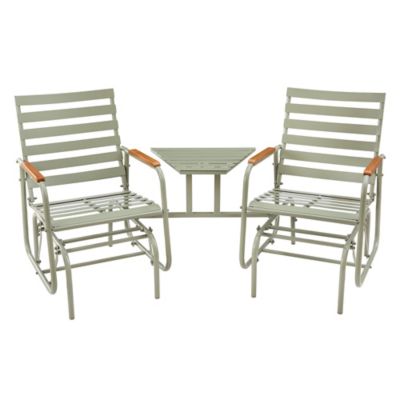 Red Shed 72.83 in. Double Glider with Table