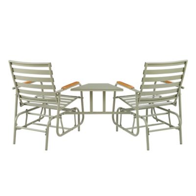 Image showing  72.83 in. Double Glider with Table