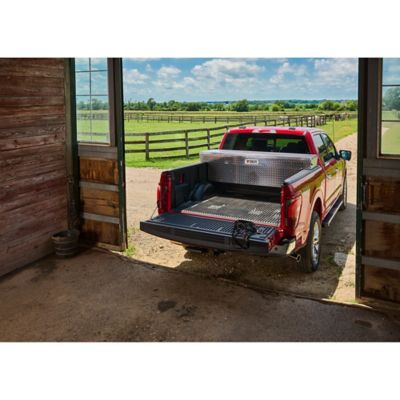 Image showing 7 th Tractor Supply 10.7 cu. ft. Aluminum Standard-Profile Deep Crossover Truck Tool Box for Full-Size Trucks, 70 in., Brite Aluminum