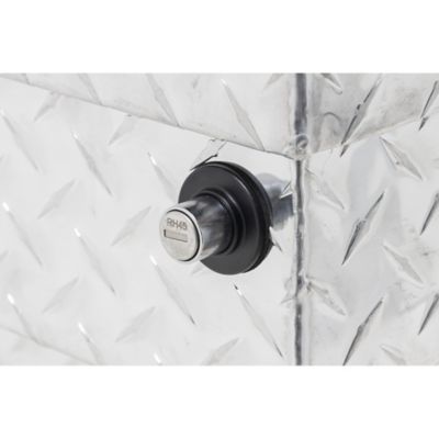 Image showing 5 th Tractor Supply 10 cu. ft. Aluminum Standard-Profile Crossover Truck Tool Box for Full-Size Trucks, 70 in., Brite Aluminum