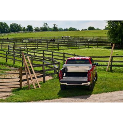 Image showing 7 th Tractor Supply 10 cu. ft. Aluminum Standard-Profile Crossover Truck Tool Box for Full-Size Trucks, 70 in., Brite Aluminum