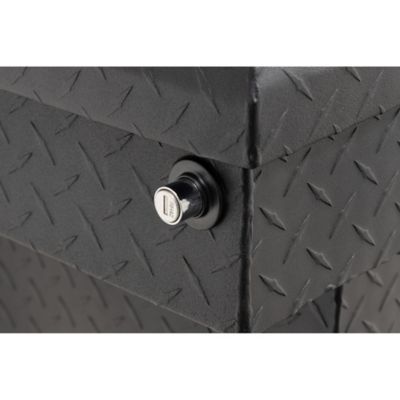 Image showing 5 th Tractor Supply 10 cu. ft. Aluminum Standard-Profile Crossover Truck Tool Box for Full-Size Trucks, 70 in., Matte Black