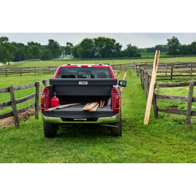 Image showing 7 th Tractor Supply 10 cu. ft. Aluminum Standard-Profile Crossover Truck Tool Box for Full-Size Trucks, 70 in., Matte Black