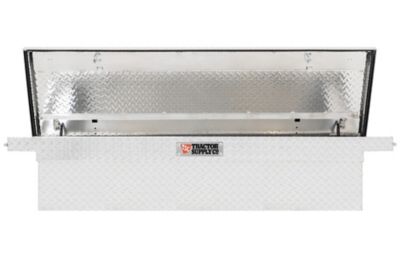 Image showing  8.4 cu. ft. Aluminum Low-Profile Crossover Truck Tool Box for Full-Size Trucks, 70 in., Brite Aluminum