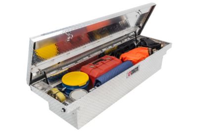 Image showing  8.4 cu. ft. Aluminum Low-Profile Crossover Truck Tool Box for Full-Size Trucks, 70 in., Brite Aluminum