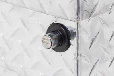 Image showing 5 th Tractor Supply 8.4 cu. ft. Aluminum Low-Profile Crossover Truck Tool Box for Full-Size Trucks, 70 in., Brite Aluminum