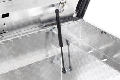 Image showing 6 th Tractor Supply 8.4 cu. ft. Aluminum Low-Profile Crossover Truck Tool Box for Full-Size Trucks, 70 in., Brite Aluminum