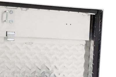 Image showing 8 th Tractor Supply 8.4 cu. ft. Aluminum Low-Profile Crossover Truck Tool Box for Full-Size Trucks, 70 in., Brite Aluminum