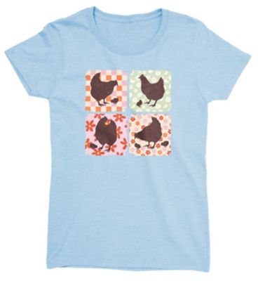 Image showing  Women's Short-Sleeve Chicken Graphic T-Shirt