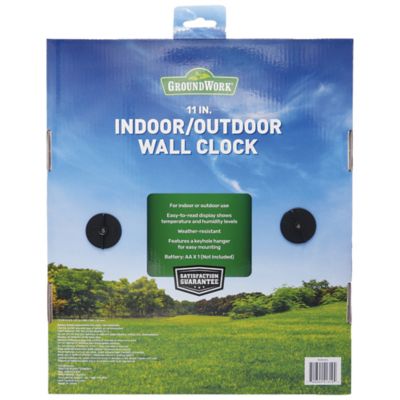 Image showing  Indoor/Outdoor Round Wall Clock, 11 in.