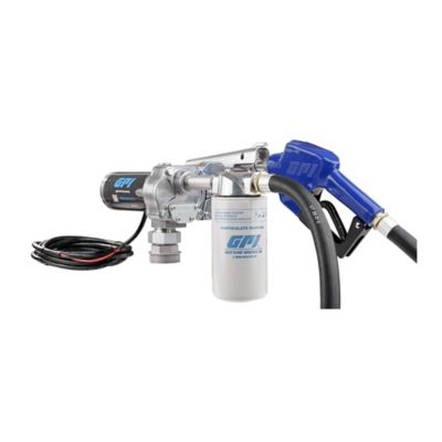 GPI 15 GPM 12V Fuel Transfer Pump, Automatic Nozzle with Filter
