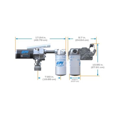 Image showing 5 th GPI 15 GPM 12V Fuel Transfer Pump, Automatic Nozzle with Filter