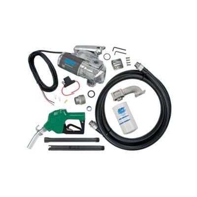Image showing 6 th GPI 20 GPM 12V Fuel Transfer Pump, Automatic Diesel Nozzle with Filter