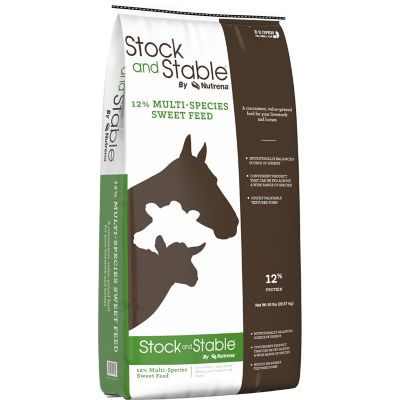 Image showing  Stock and Stable 12% Multi-Species Sweet Feed 50 lbs