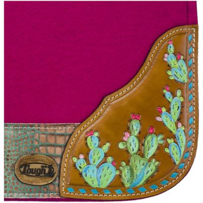 Image showing  Hand Painted Cactus Saddle Pad